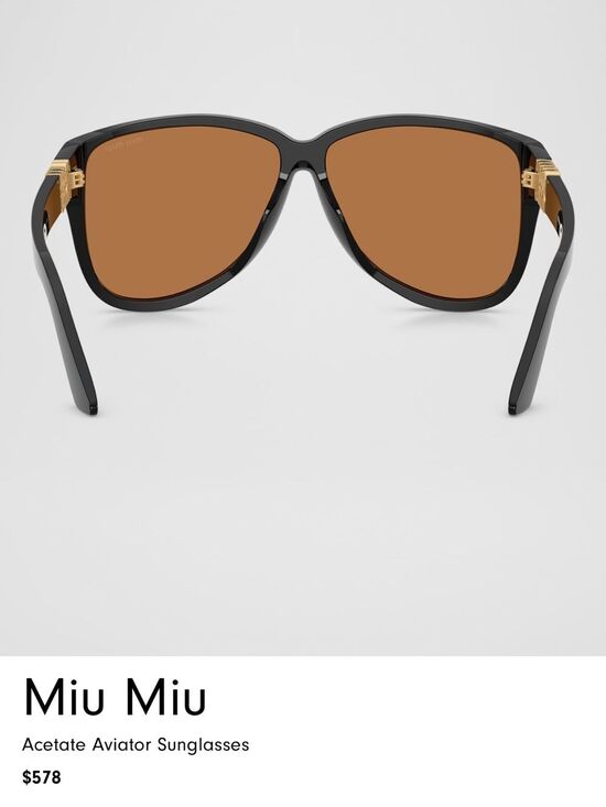 Miu Miu Acetate Aviator Sunglasses main image 5